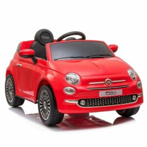 Fun Elektrische Auto Voor Kinderen Fiat 500 Rood Met Afstandsbediening Mp3 30 W 6 V 113 X 67,5 X 53 Cm