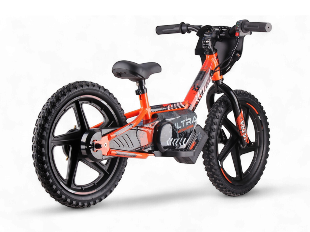 24 volt elektrische balance bike, 16 inch - oranje - Afbeelding 2