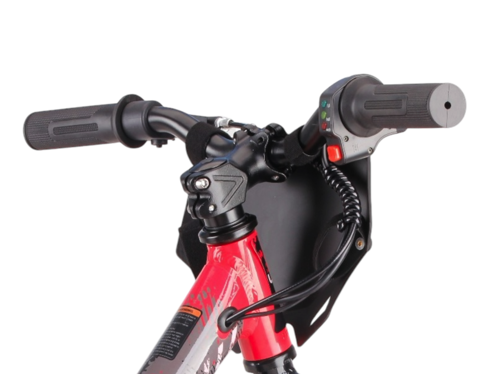 24 volt elektrische balance bike, 16 inch - rood - Afbeelding 5