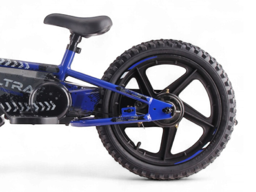 24 volt elektrische balance bike, 16 inch - blauw - Afbeelding 4