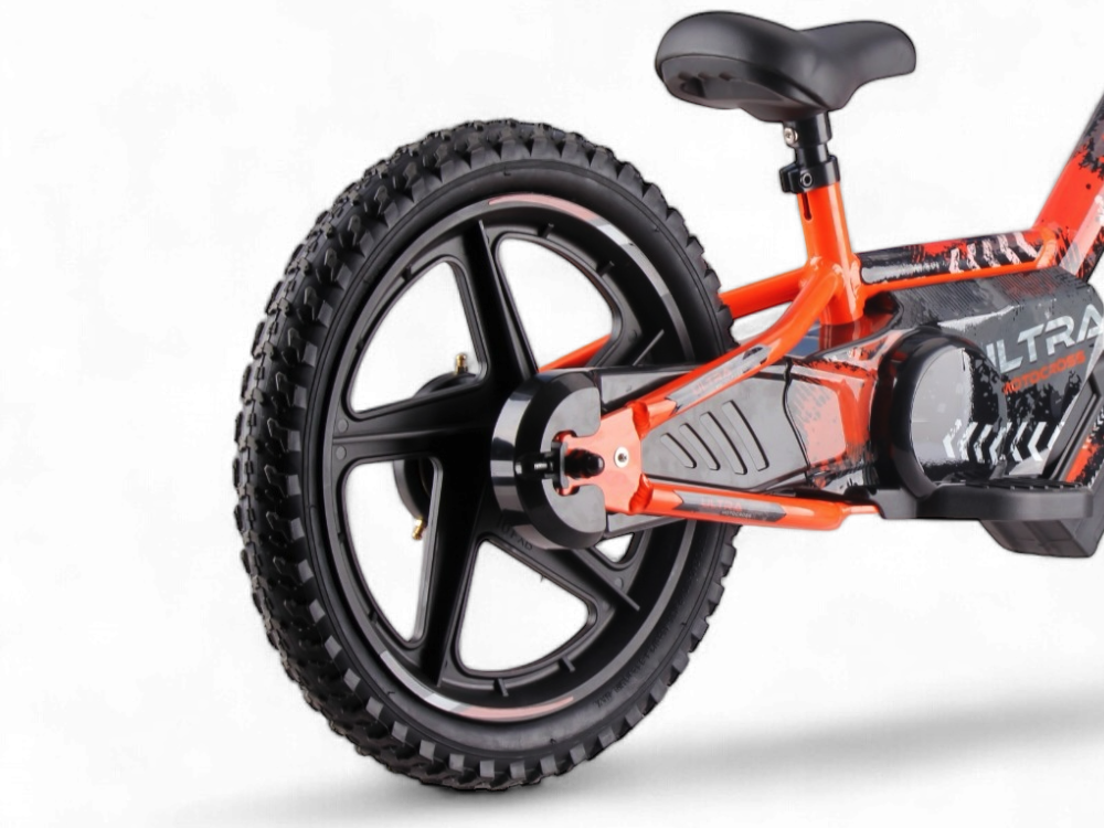 24 volt elektrische balance bike, 16 inch - oranje - Afbeelding 4