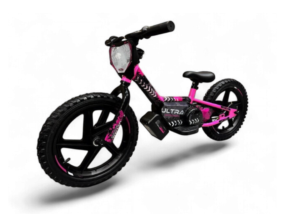 24 volt elektrische balance bike, 16 inch - roze