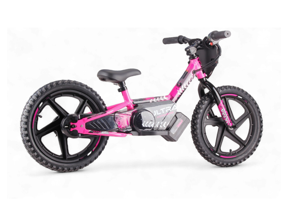 24 volt elektrische balance bike, 16 inch - roze - Afbeelding 2