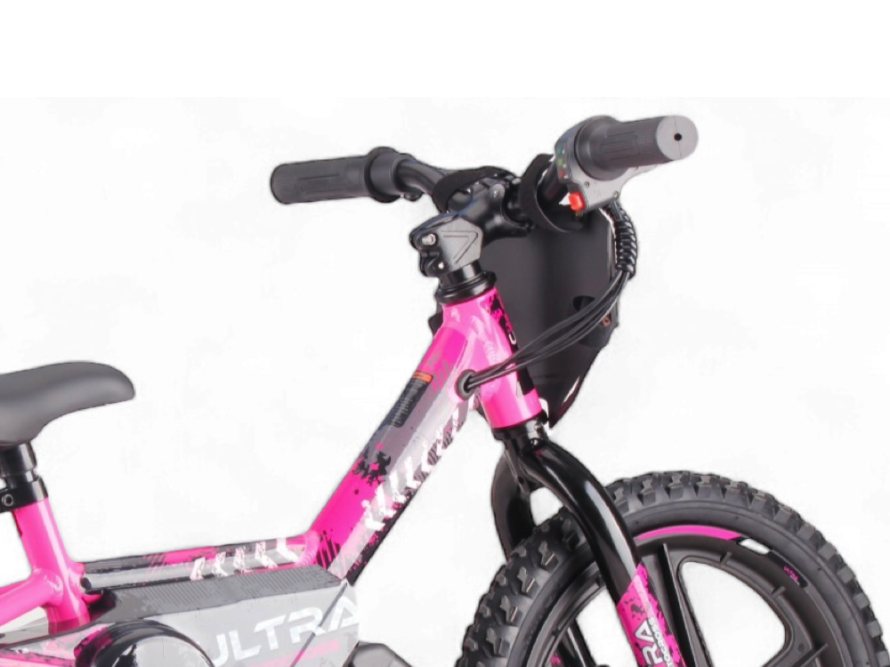 24 volt elektrische balance bike, 16 inch - roze - Afbeelding 3