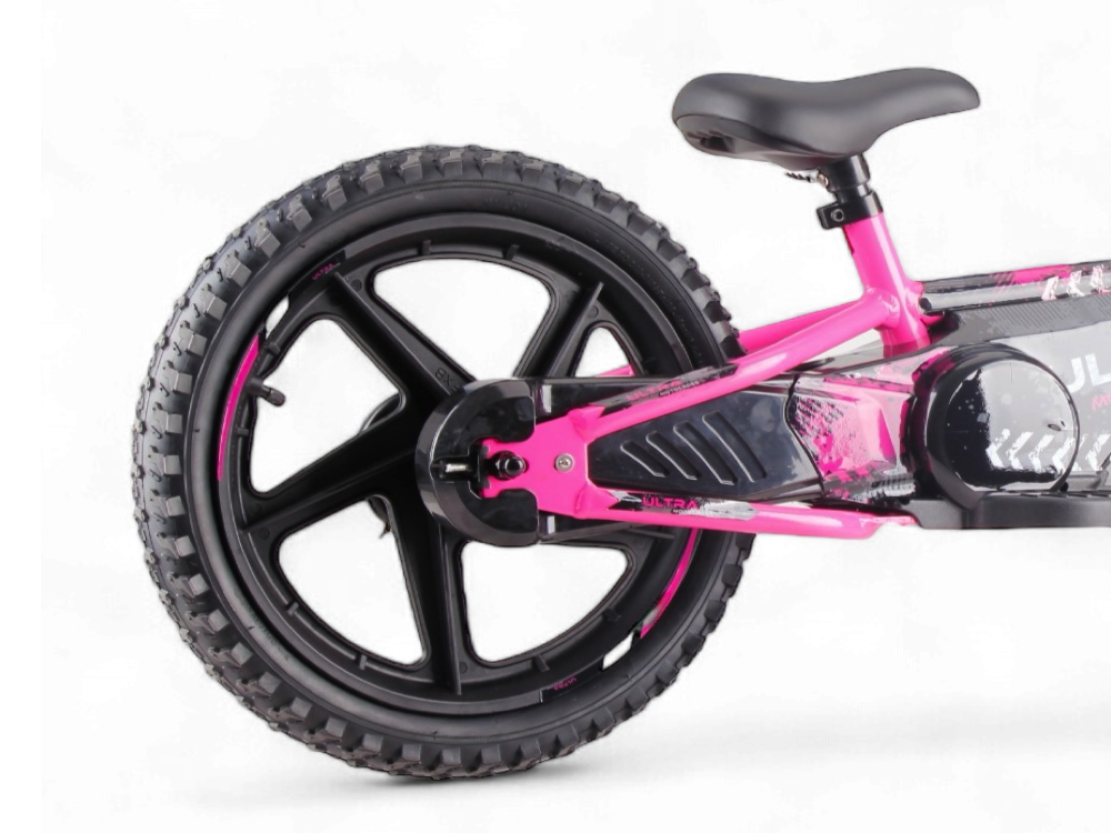 24 volt elektrische balance bike, 16 inch - roze - Afbeelding 5