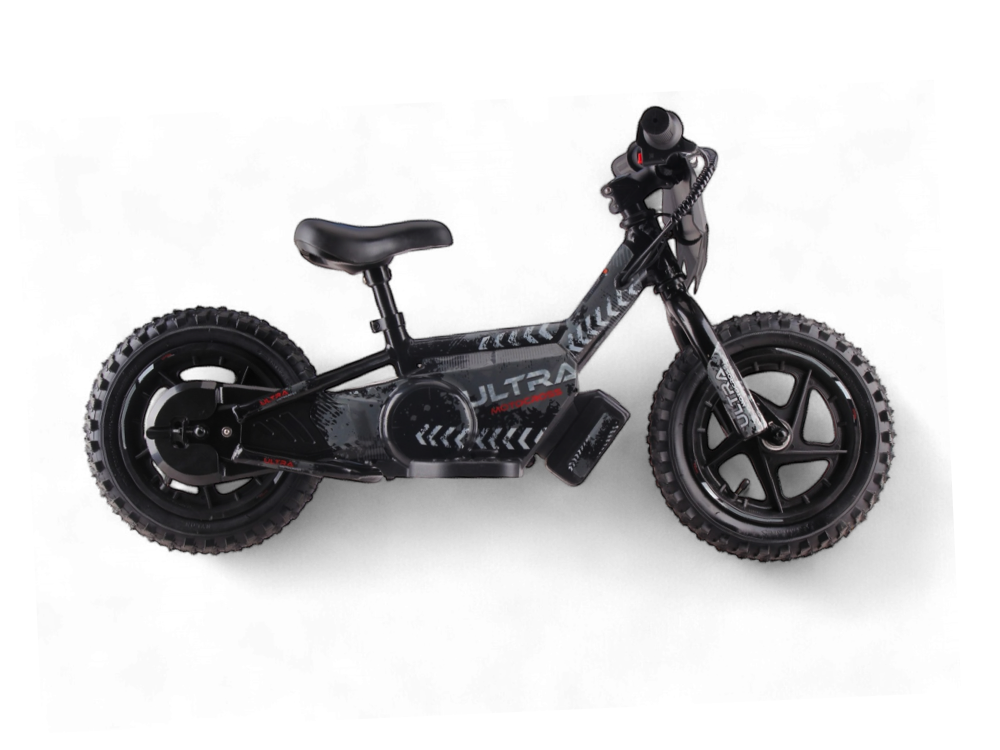 24 volt elektrische balance bike, 12 inch - zwart - Afbeelding 2