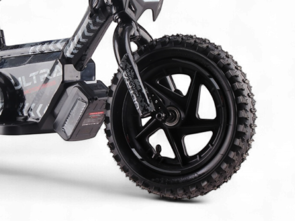 24 volt elektrische balance bike, 12 inch - zwart - Afbeelding 3