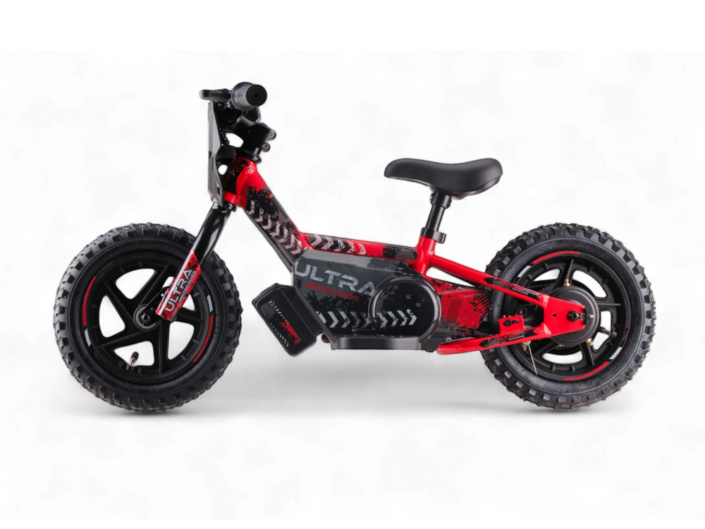24 volt elektrische balance bike, 12 inch - rood