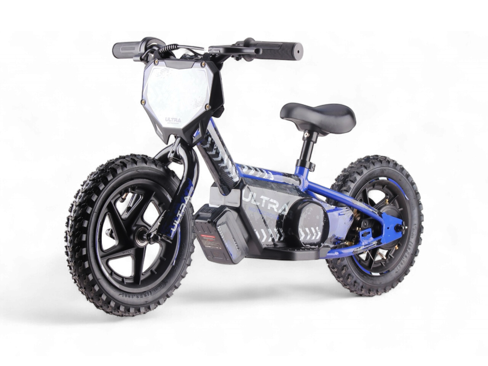 24 volt elektrische balance bike, 12 inch - blauw