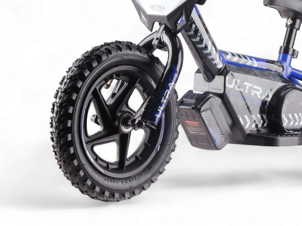24 volt elektrische balance bike, 12 inch - blauw - Afbeelding 2