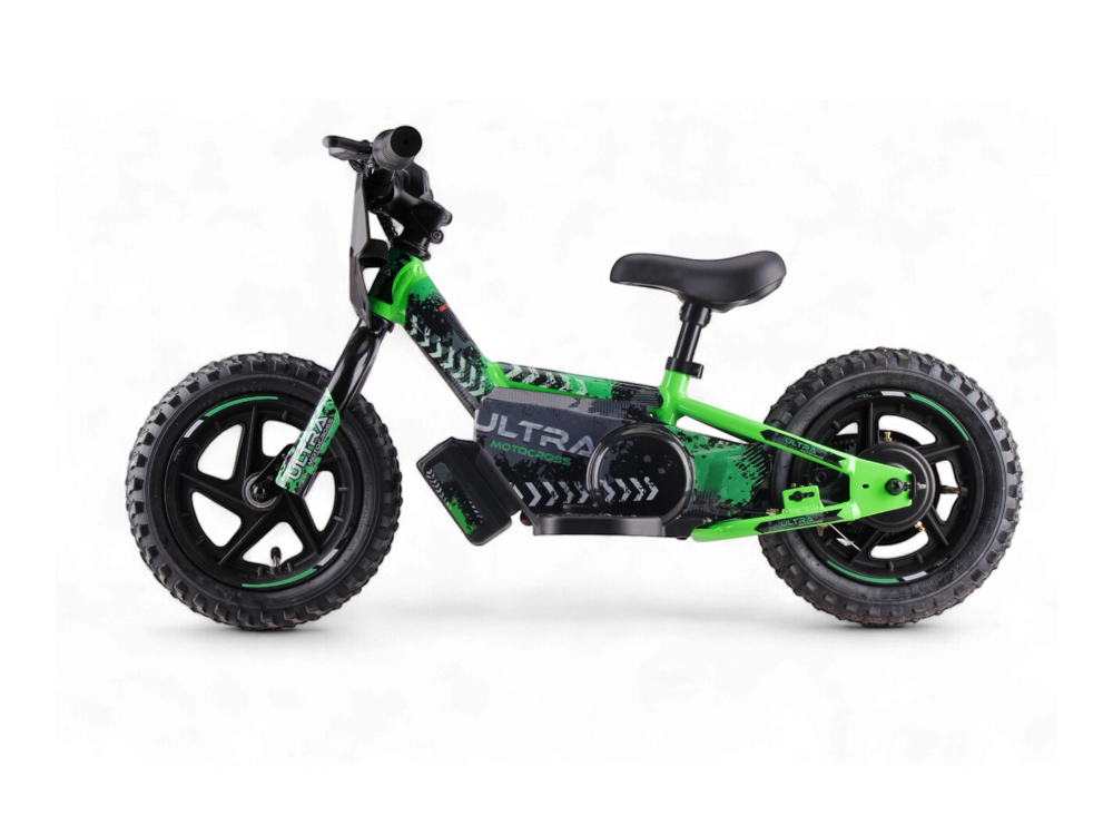 24 volt elektrische balance bike, 12 inch - groen - Afbeelding 2