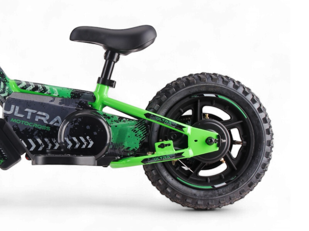 24 volt elektrische balance bike, 12 inch - groen - Afbeelding 4