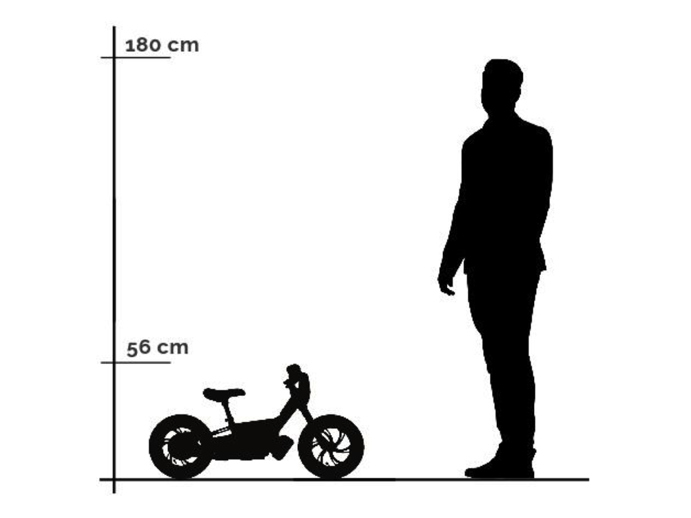24 volt elektrische balance bike, 12 inch - groen - Afbeelding 7