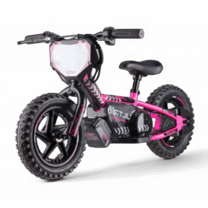 24 volt elektrische balance bike, 12 inch - roze