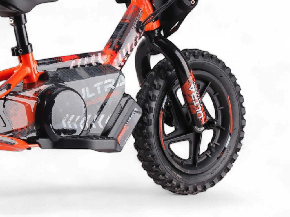 24 volt elektrische balance bike, 12 inch - oranje - Afbeelding 3