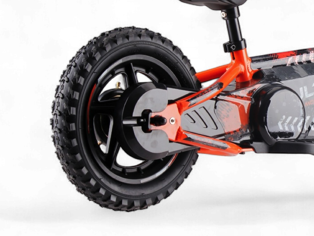 24 volt elektrische balance bike, 12 inch - oranje - Afbeelding 4