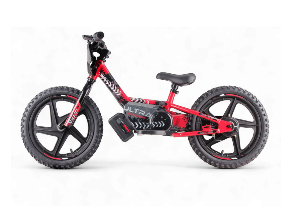 24 volt elektrische balance bike, 16 inch - rood - Afbeelding 2
