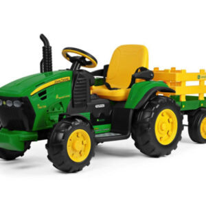 John Deere kinder tractor + aanhanger met afstandsbediening