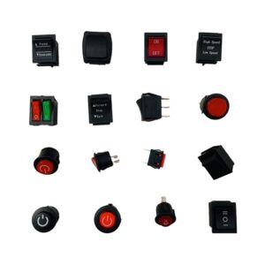 Schakelaars en aan/uit knopjes voor elektrische kinderauto's, motors en quads